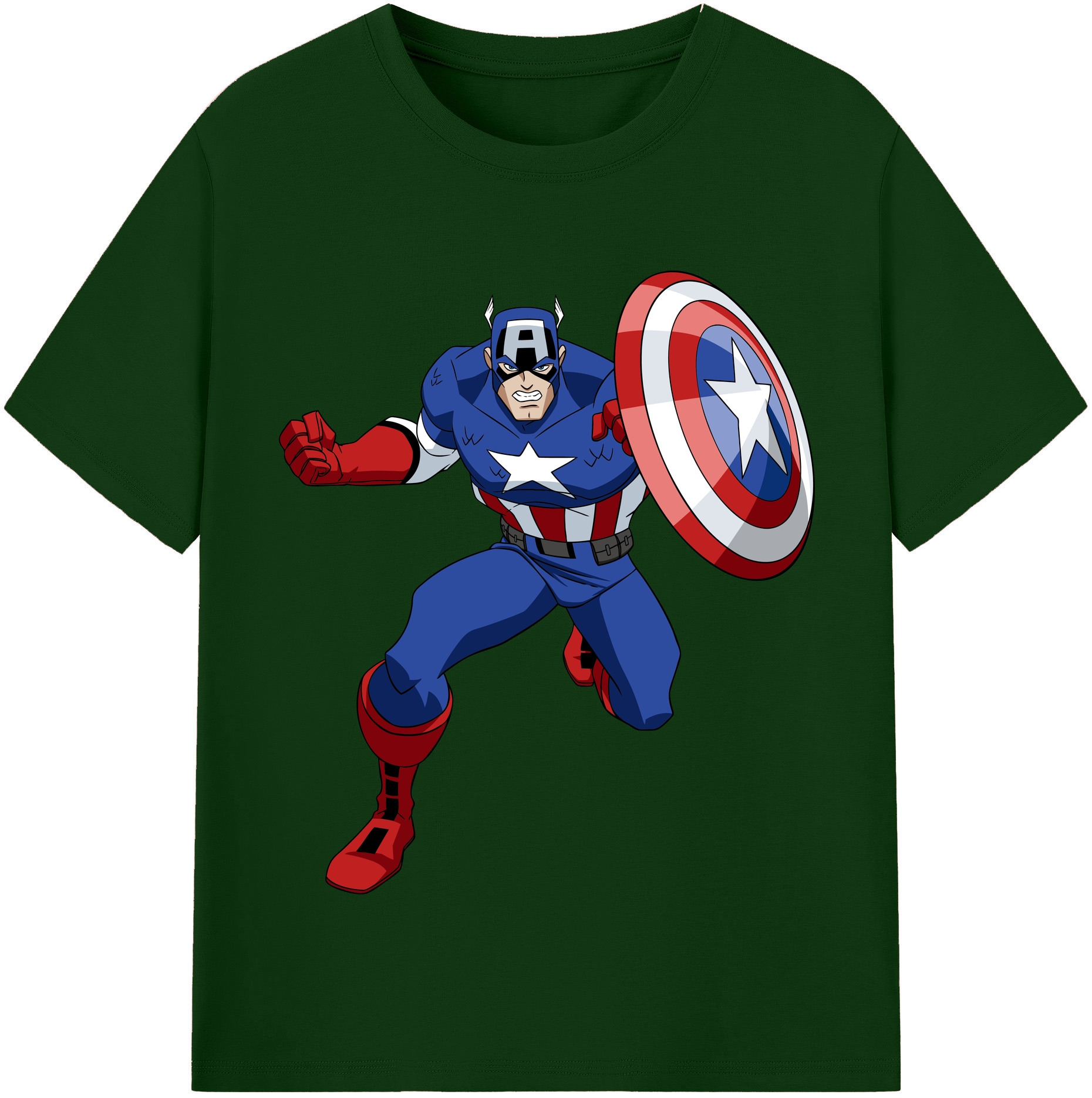 （画像用） アベンジャーズ The Avengers 綿100％半袖Tシャツ（フロントプリント）